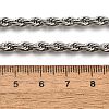 Non-Tarnish 304 Stainless Steel Rope Chain Necklaces NJEW-F226-03P-06-4