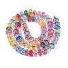 Crackle Transparent Glass Beads Strands GLAA-N068-03A-M-2
