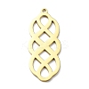304 Stainless Steel Pendants STAS-D036-08G-1