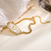Brass Micro Pave Cubic Zirconia Link Bracelets PW-WG51589-01-4