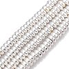 Electroplate Non-magnetic Synthetic Hematite Beads Strands X-G-Q465-29S-1