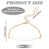 1Pc 201 Stainless Steel Cable Chain Bracelets BJEW-LP0001-44-2