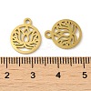 Ion Plating(IP) 304 Stainless Steel Charms STAS-J042-13G-3