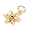 Rack Plating Brass Micro Pave Cubic Zirconia Pendants KK-H509-23G-04-2