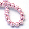Baking Painted Pearlized Glass Pearl Round Bead Strands X-HY-Q003-4mm-47-4