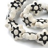 Handmade Porcelain Flower Beads PORC-J008-06-4