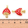 Brass Enamel Pendants KK-N257-55G-3