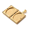 316 Stainless Steel Locket Pendants STAS-C123-03B-G-2