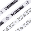 2 Rolls 2 Styles Polyester Sport Ball Printed Grosgrain Ribbon for Sewing Decoration OCOR-GF0004-32A-5