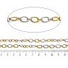 304 Stainless Steel Textured Oval Link Chains CHS-R020-01GP-01-2