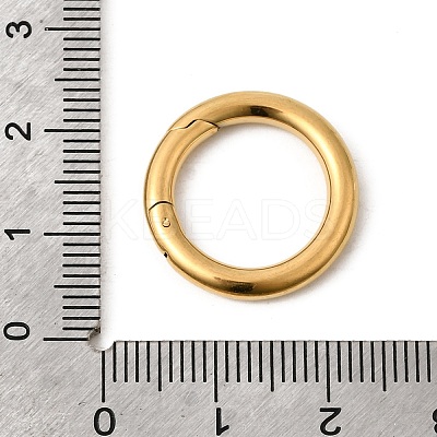 304 Stainless Steel Spring Gate Rings STAS-B128-05G-04-1