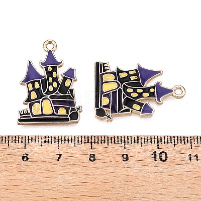 Halloween Theme Rack Plating Alloy Enamel Pendants ENAM-N056-393B-KCG-1