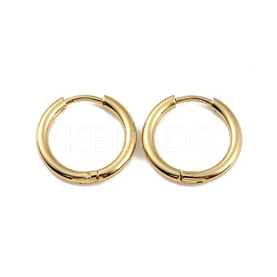 Ion Plating(IP) 304 Stainless Steel Huggie Hoop Earrings EJEW-M218-04B-G-1