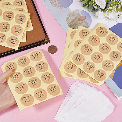 120Pcs Flat Translucent Glassine Waxed Paper Treat Bags Cookie Bags STIC-CP0001-11E-1