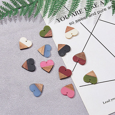 Resin & Wood Pendants RESI-CJ0001-17-1
