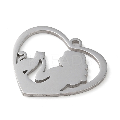 Non-Tarnish 304 Stainless Steel Pendants STAS-R116-06P-1