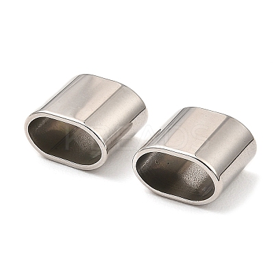 Non-Tarnish 201 Stainless Steel Slide Charms/Slider Beads STAS-D061-03A-P-1