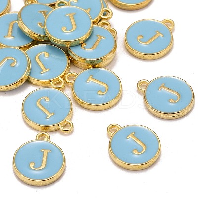 Golden Plated Alloy Enamel Charms LS-ENAM-S118-04J-1