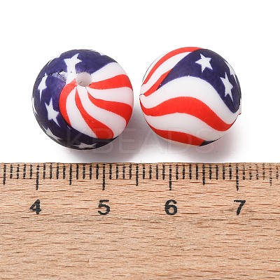 Food Grade Eco-Friendly Printed Silicone Beads SIL-A013-01A-02-1