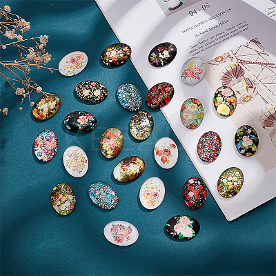 Glass Cabochons GLAA-PH0002-20-1