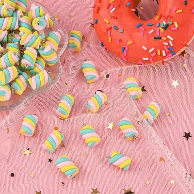 Handmade Polymer Clay Charms LS-X-CLAY-T016-83B-1