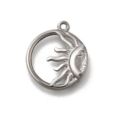 304 Stainless Steel Pendants STAS-C119-09P-1