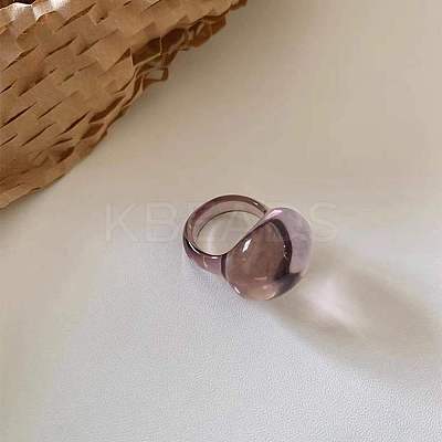 Oval Resin Finger Rings for Women WG60A90-06-1