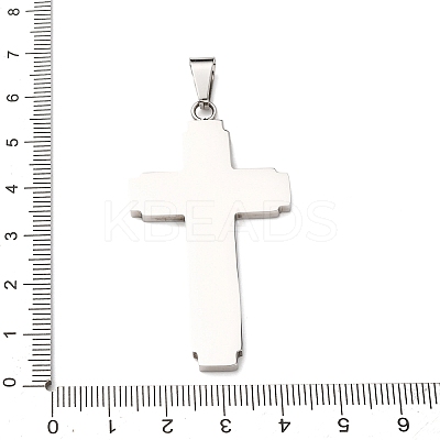 201 Stainless Steel Big Pendants STAS-C149-01P-1