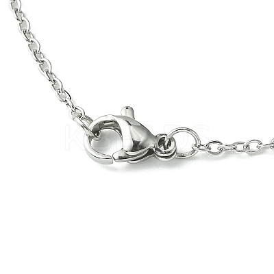 Non-Tarnish 304 Stainless Steel Pendant Necklace for Women NJEW-JN04387-05-1