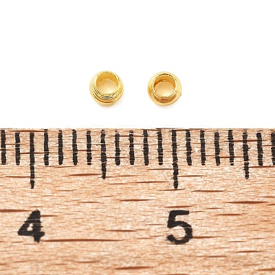 Brass Crimp Beads KK-S509-01G-03-1