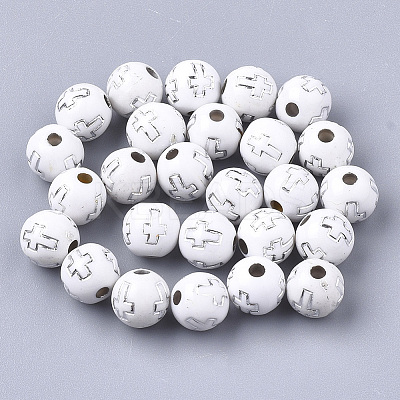 Plating Acrylic Beads X-PACR-Q113-10N-1