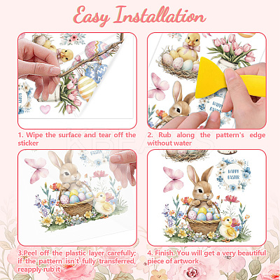 3 Sheets 3 Styles PVC Waterproof Decorative Stickers DIY-WH0404-568-1