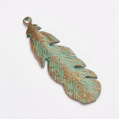 Tibetan Style Alloy Pendants PALLOY-F187-43ABG-1