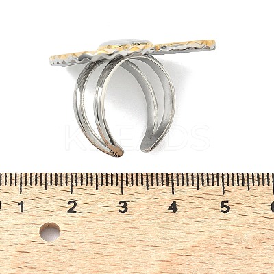304 Stainless Steel Cuff Open Rings RJEW-P180-01A-1