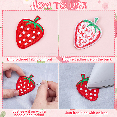 18Pcs 3 Styles Cloth Embroidery Cloth Iron on/Sew on Patches PATC-CP0001-09A-1