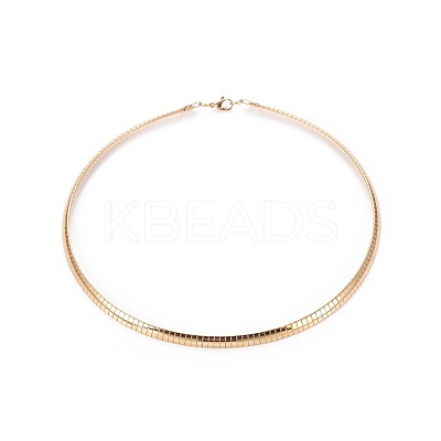 304 Stainless Steel Choker Necklaces and Bangles Jewelry Sets SJEW-L144-A01-G-1