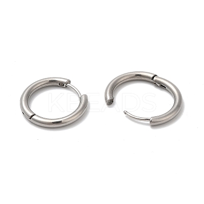 Tarnish Resistant 202 Huggie Hoop Earrings with 304 Stainless Steel Pins for Women EJEW-Q767-02F-P-1