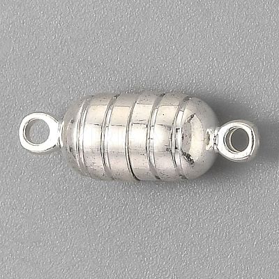 Brass Magnetic Clasps with Loops KK-O134-13S-1