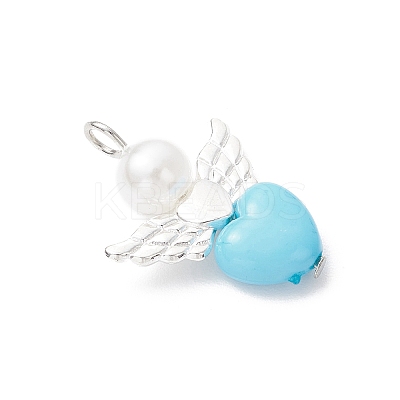 Angel and Heart Pendants PALLOY-JF03789-1