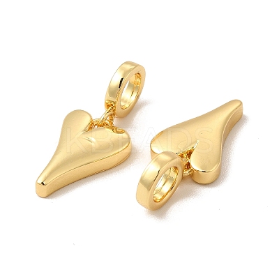 Rack Plating Brass European Dangle Charms KK-B068-30G-1