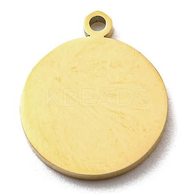 Ion Plating(IP) 316L Surgical Stainless Steel Charms STAS-M317-08G-1