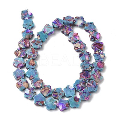 Dyed Synthetic Imperial Jasper Beads Strands G-D337-10mm-B02-1