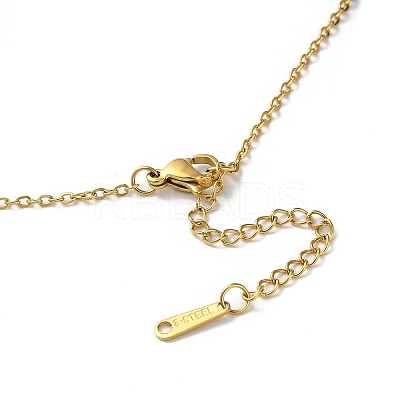 304 Stainless Steel Pendant Necklaces NJEW-D047-03G-1