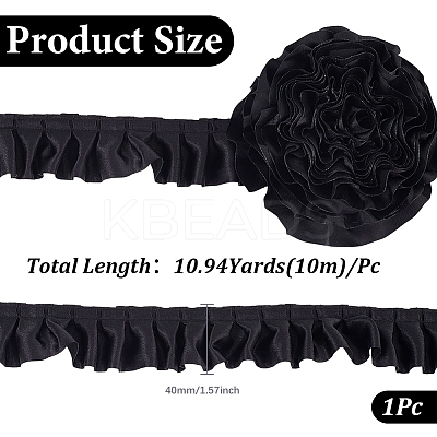 10M Polyester Ruffled Trimming OCOR-GF0004-57E-1