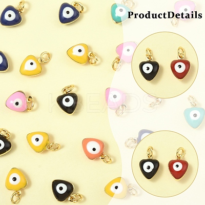26Pcs Brass Enamel Charms KK-FS0001-68-1