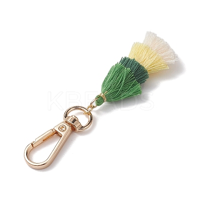 Christmas Theme Christmas Tree Polyester Cotton Tassel Pendant Decorations HJEW-JM02168-1