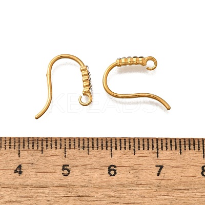 304 Stainless Steel Rhinestone Earring Hooks LS-STAS-D310-01G-02-1
