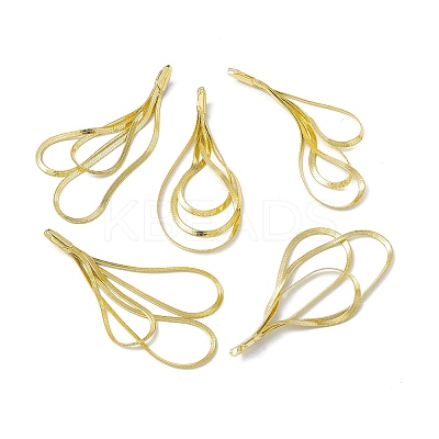 Rack Plating Brass Big Pendants KK-I696-11G-1