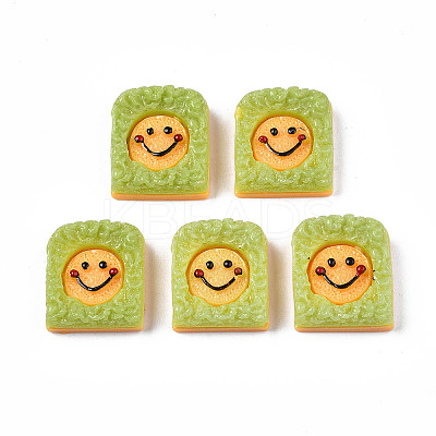 Opaque Epoxy Resin Cabochons X-CRES-S358-45-1