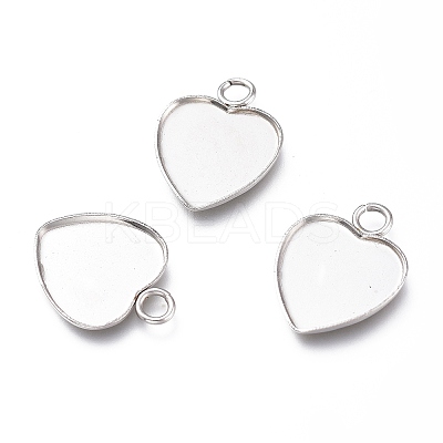 Non-Tarnish 304 Stainless Steel Pendant Cabochons Settings for Fashion Jewelry LS-X-STAS-M283-01P-A-1